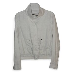 Prana Women’s Linen Jacket Size Medium Cream Color, Lightweight Layer